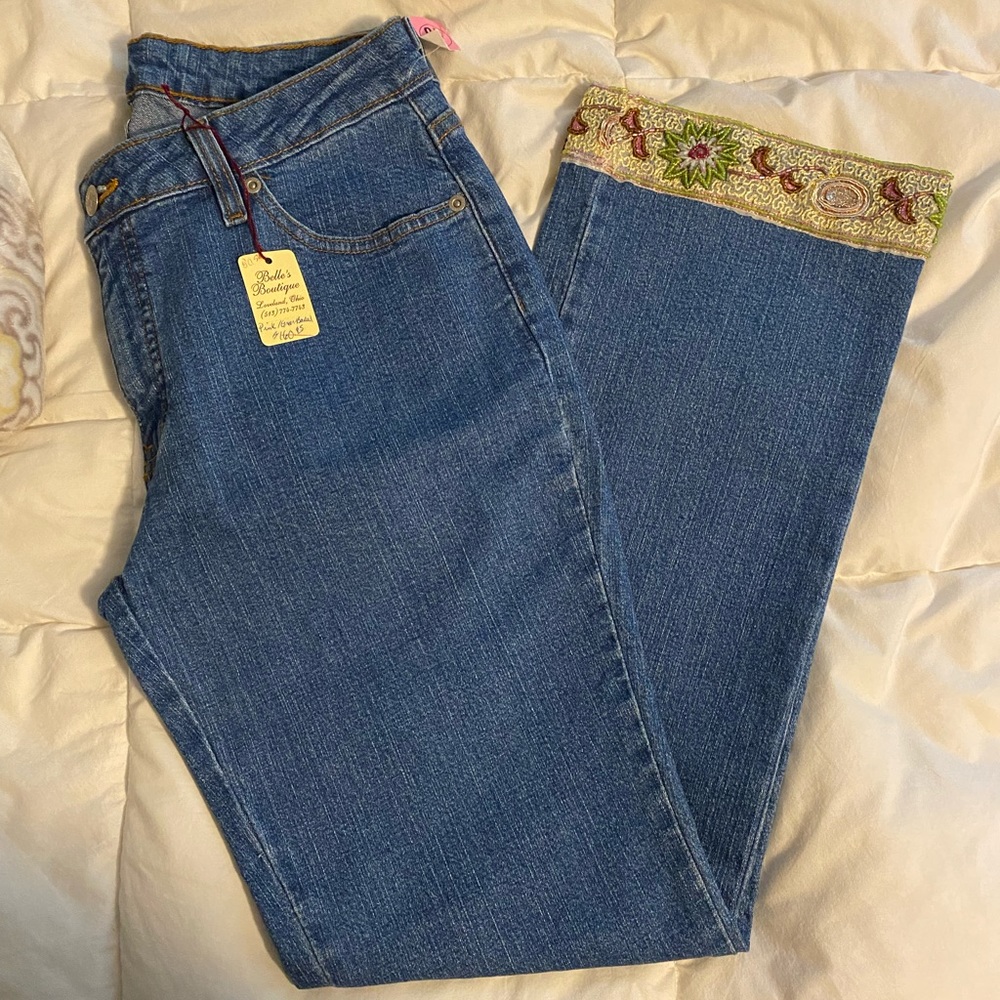 Blue Jeans W/ Beaded Design